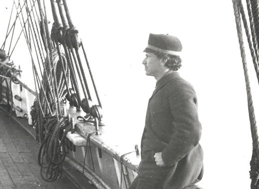 Franz Boas on ship sailing to Baffin Island in 1883