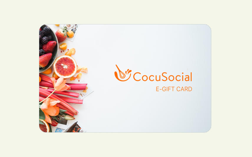 Cocusocial cooking-class gift card