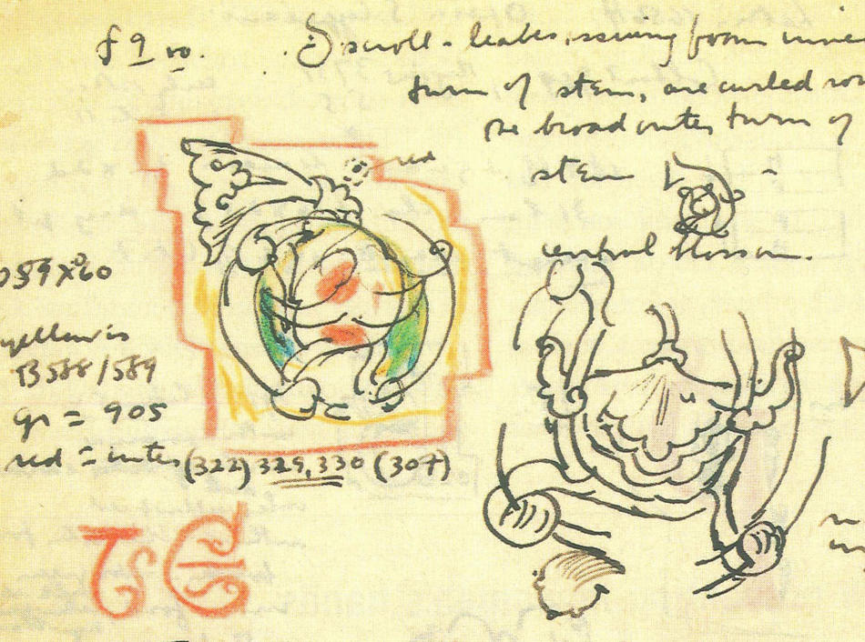Notebook entry of Meyer Schapiro