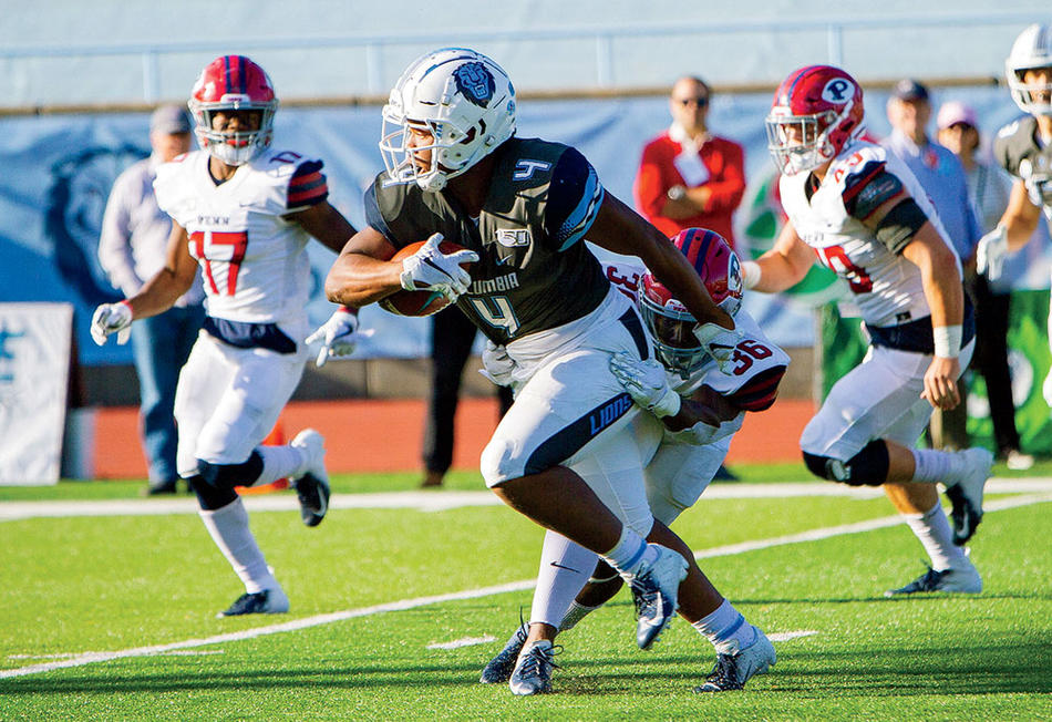 Columbia Lions football team at 2019 homecoming