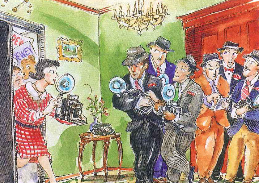 Illustration of photographers by Mark Steele
