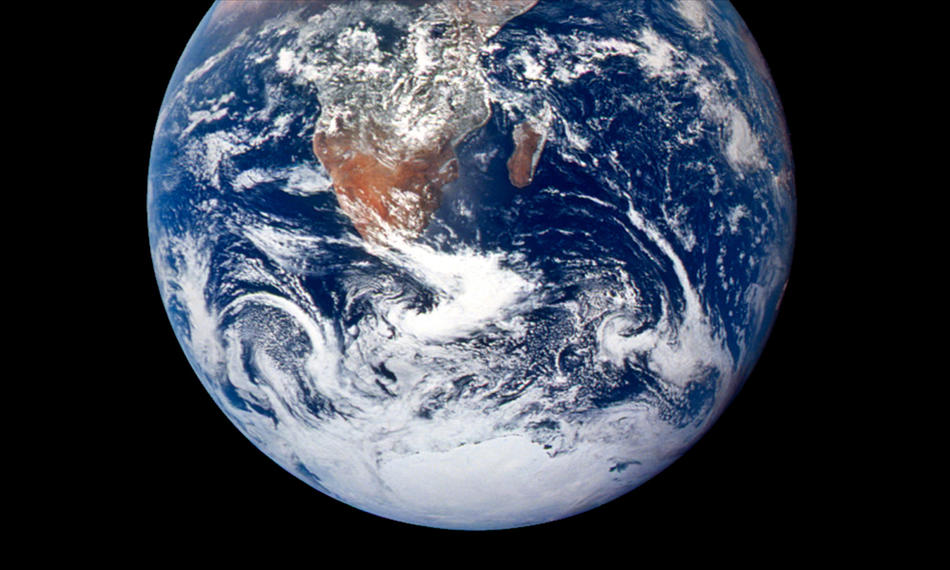 NASA photo of the Earth from outer space, taken in 1970