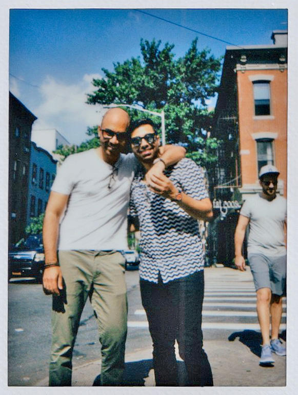 Ankur Paliwal with his boyfriend, Karan, in Brooklyn