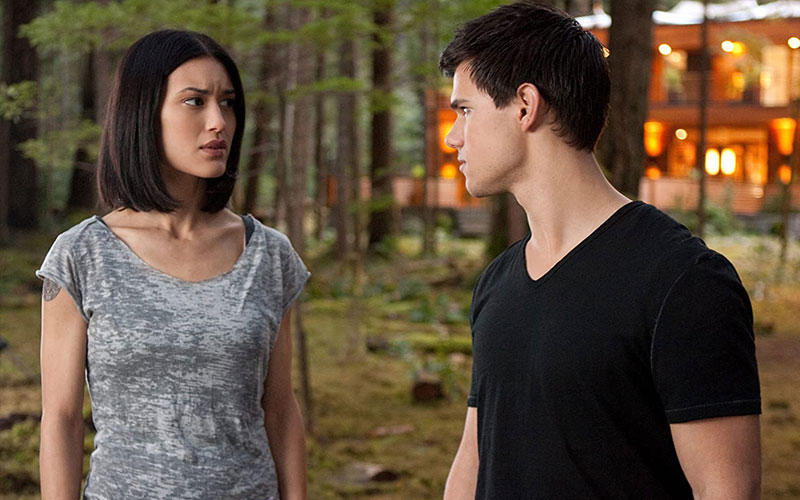 Julia Jones and Taylor Lautner in "The Twilight Saga: Breaking Dawn - Part 1"