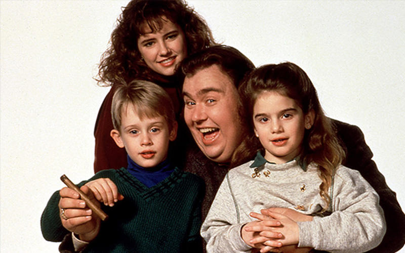 John Candy and the cast of Uncle Buck