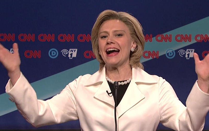 Kate McKinnon as Hillary Clinton on "Saturday Night Live"