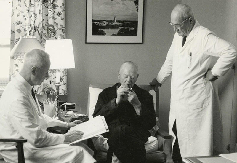 Herbert Hoover with doctors