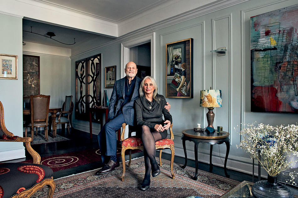 Barry and Barbara Rosen in their Morningside Heights apartment, photographed by Frankie Alduino for Columbia Magazine, 2020