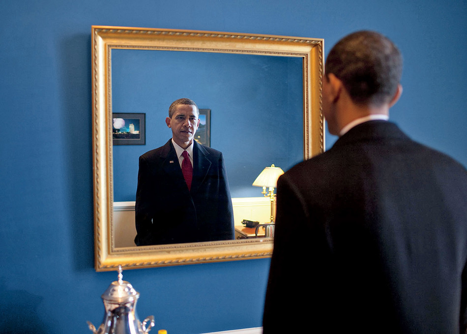 President-elect Barack Obama prepares to take the oath of office in January 2009