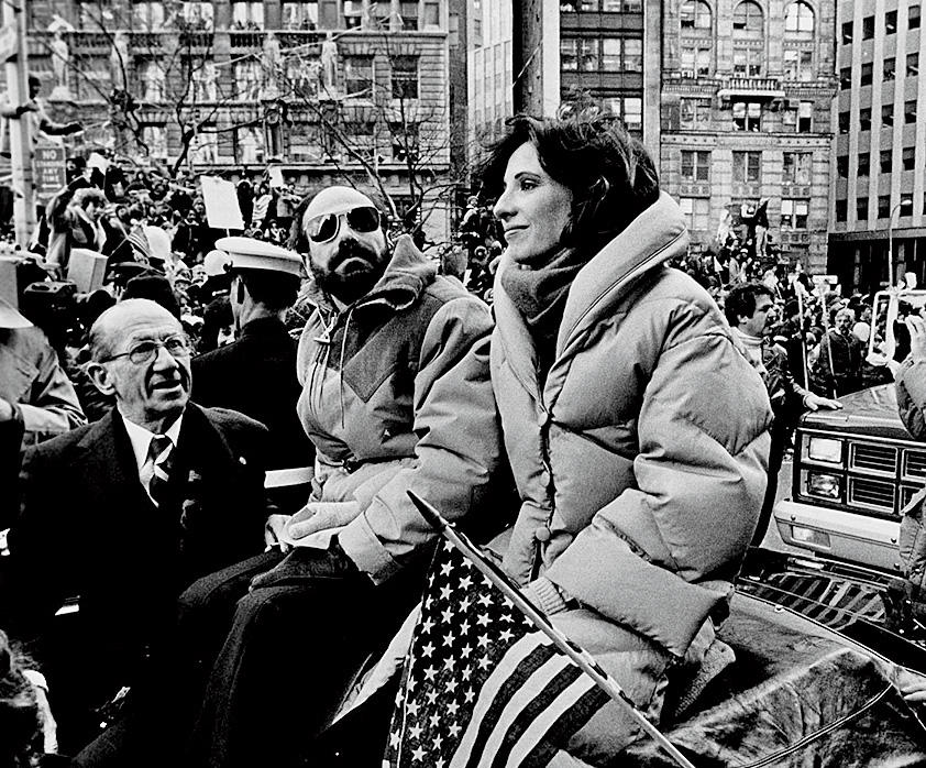 Barry and Barbara Rosen ride in a parade for the former hostages in Lower Manhattan. (Keystone Press / Alamy Stock Photo)