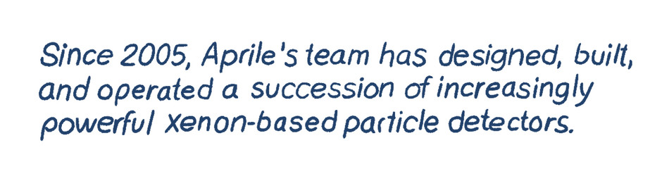 Since 2005, Aprile and her colleagues have designed, built, and operated a succession of increasingly powerful xenon-based particle detectors.