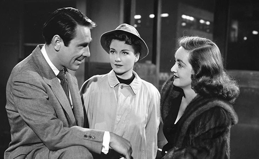 Gary Merrill, Anne Baxter, and Bette Davis in "All About Eve"