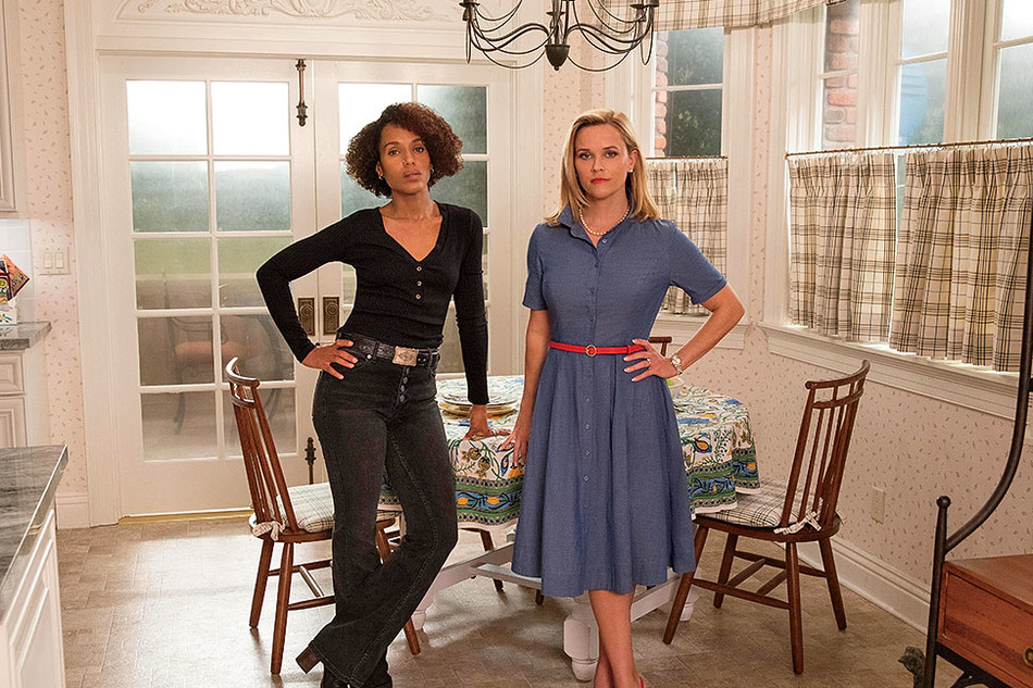 Kerry Washington and Reese Witherspoon in Little Fires Everywhere (Hulu)