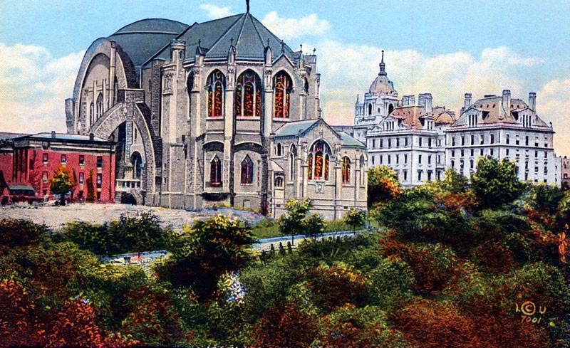 Vintage postcard of Cathedral of Saint John the Divine