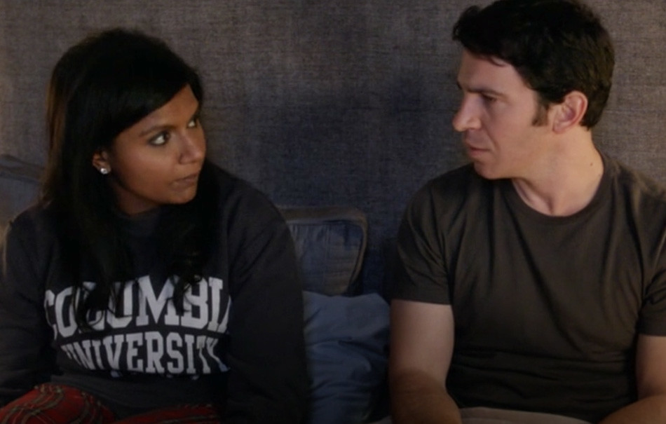 Mindy Kaling and Danny Castellano in the Mindy Project