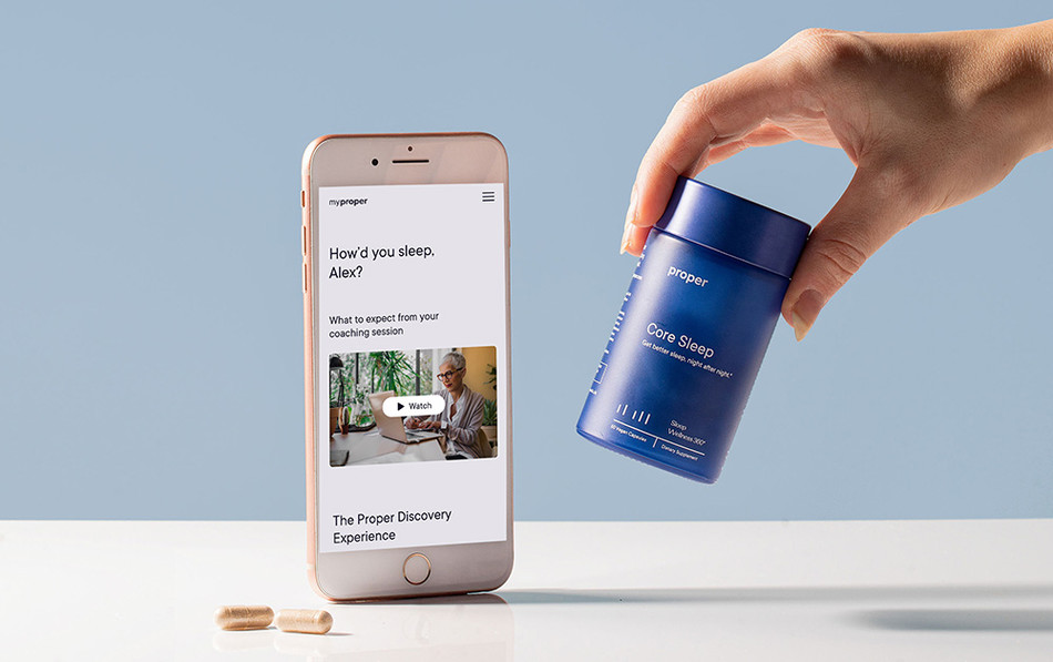 Sleep-aid supplements and app program from Proper