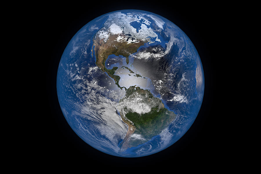 The Earth from outer space