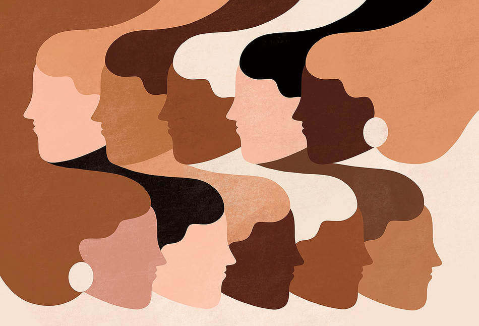 Conceptual illustration by Maggie Stephenson of racial bias