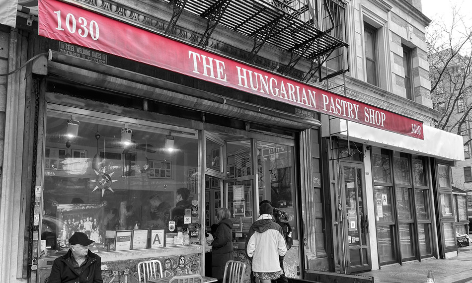 the Hungarian Pastry Shop in Morningside Heights