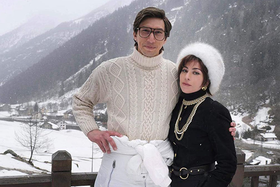 Adam Driver and Lady Gaga in House of Gucci