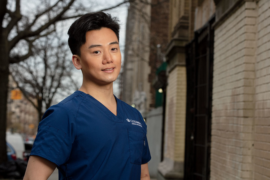 Actor and nursing student Tristen Kim photographed by Jorg Meyer for Columbia Magazine