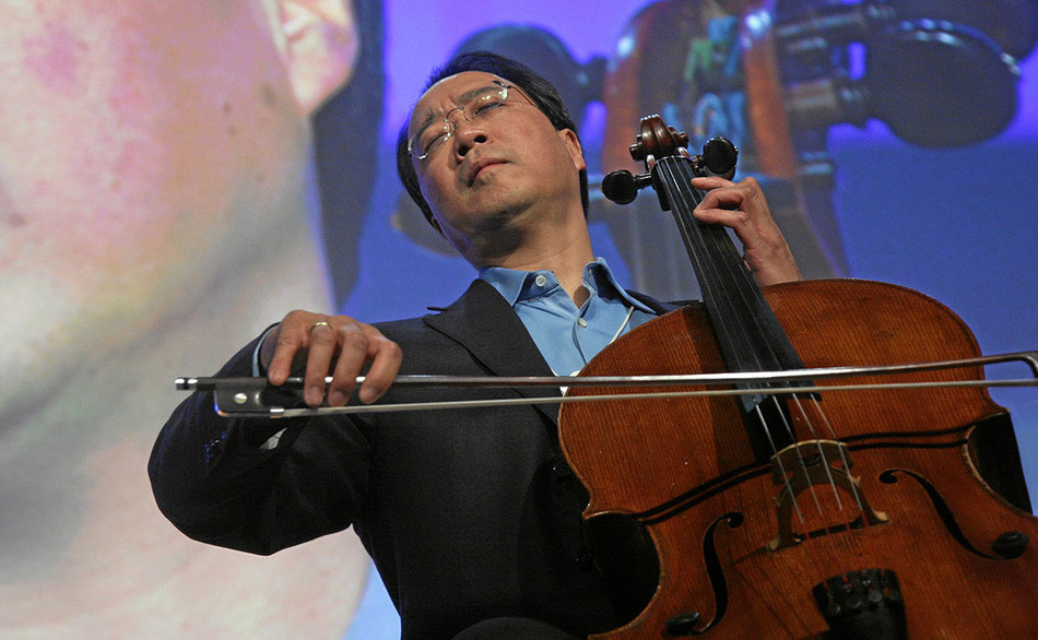 Yo Yo Ma playing cello