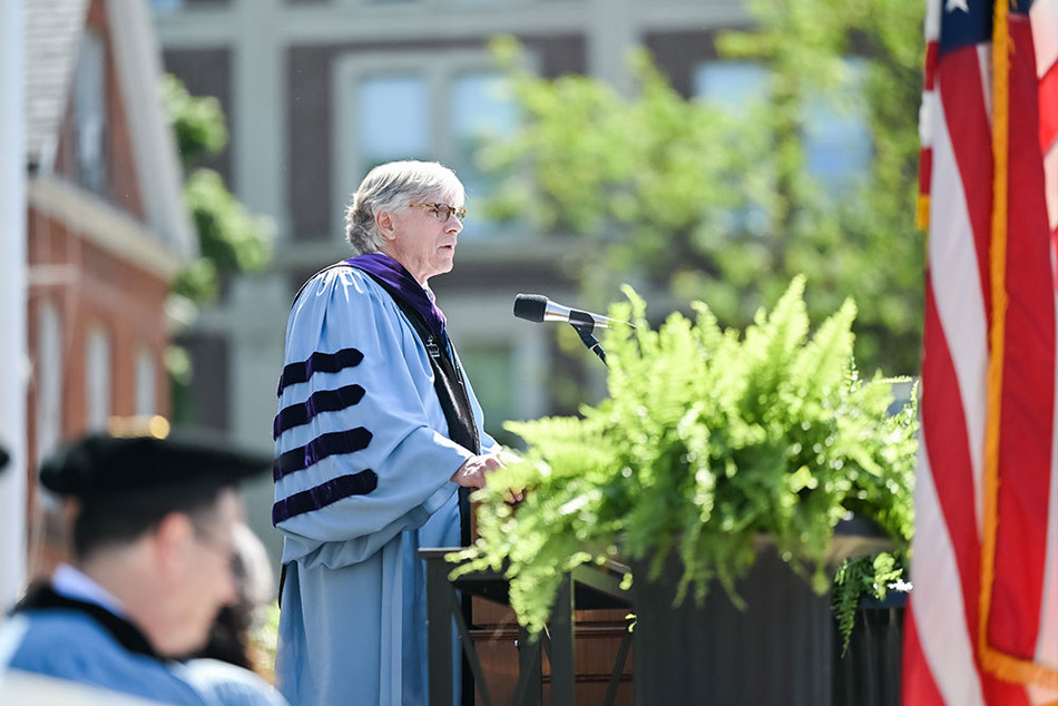 Lee C. Bollinger gives his final Columbia Commencement speech