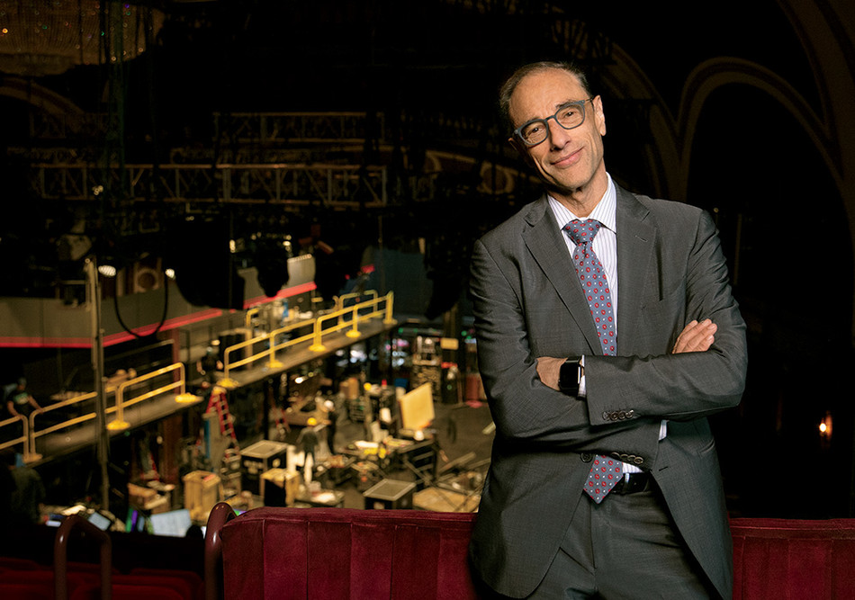 Broadway producer Hal Luftig in theater