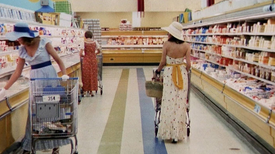 A scene in a grocery store from The Stepford Wives