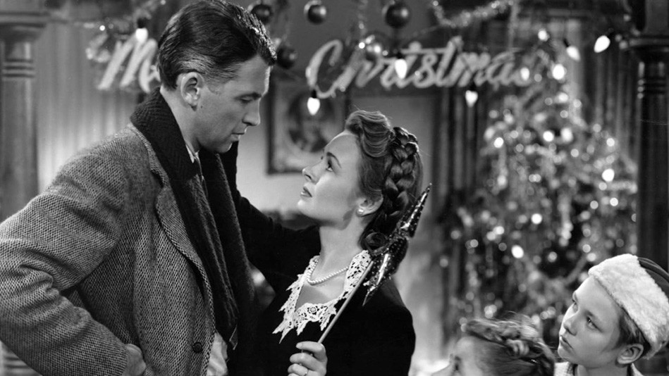 James Stewart and Donna Reed in "It's a Wonderful Life" 