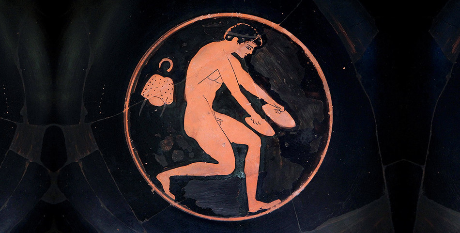 Ancient Greek art of an athlete