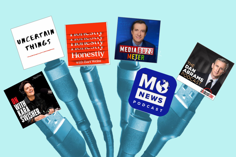 Illustration of news podcasts