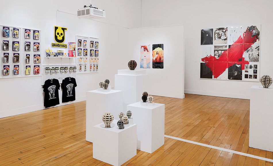 A student exhibit at the Macy Art Gallery at Columbia University Teachers College