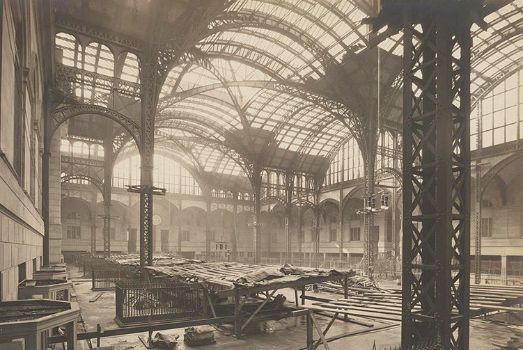 Penn Station under construction