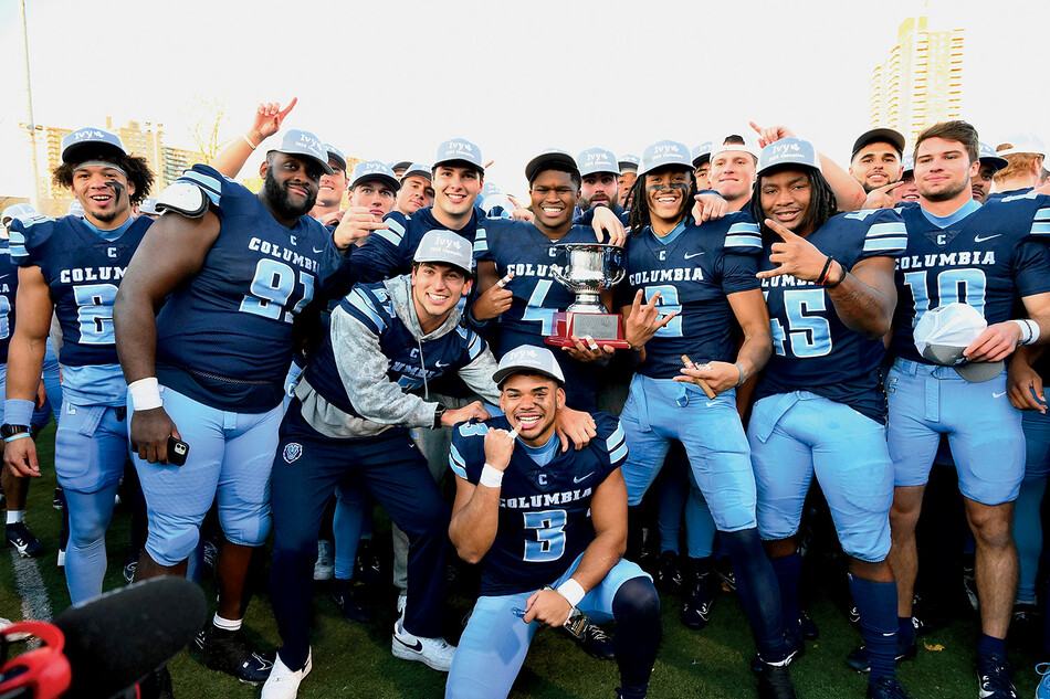 The Columbia Lions football team wins Ivy League title