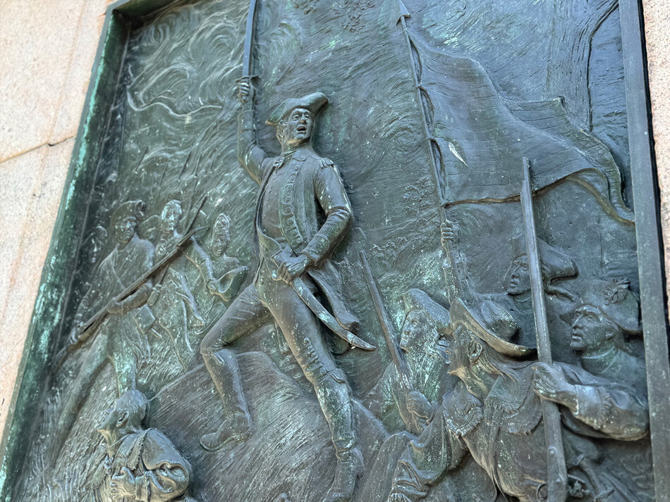 Battle of Harlem Heights plaque at Columbia University