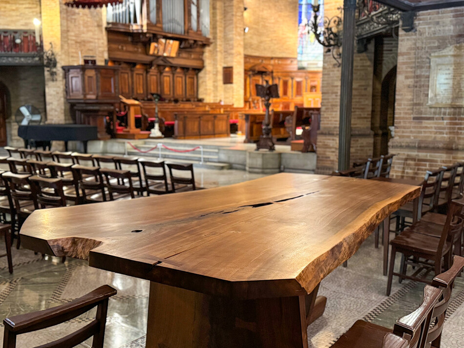 The Nakashima Peace Altar in Columbia's St. Paul's Chapel