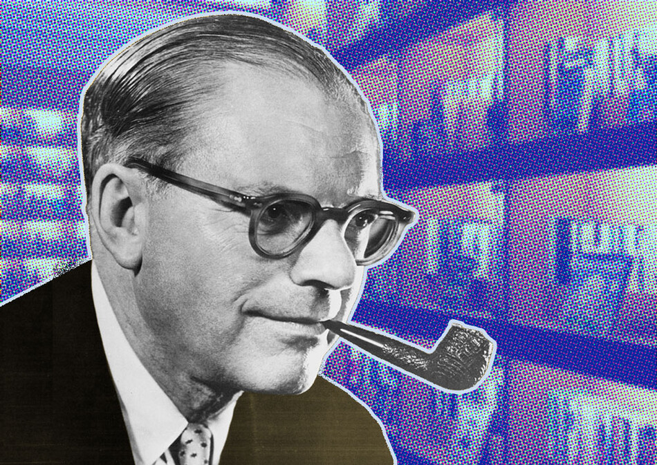 Photo illustration of Bennett Cerf