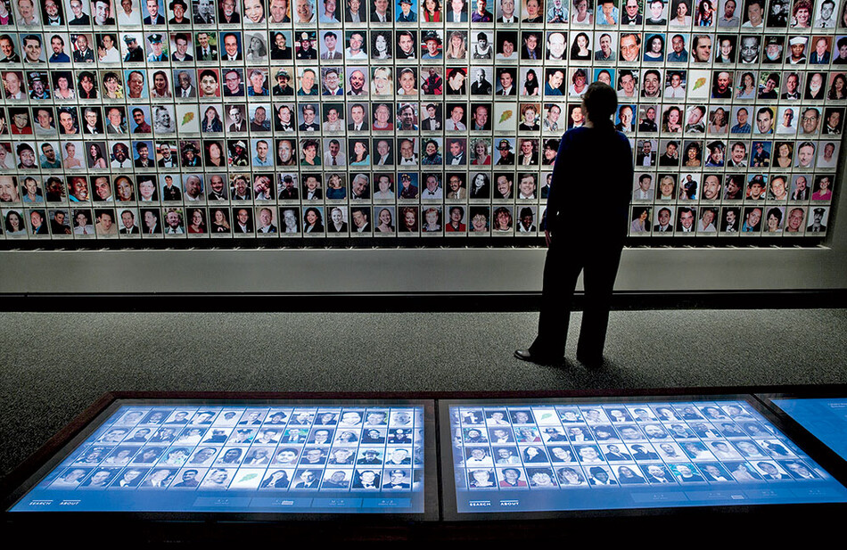 A gallery at the 9/11 Museum