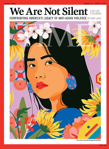 March 29-April 5, 2021 Time Magazine cover featuring art by Amanda Phingbodhipakkiya