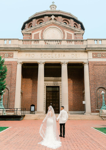 Mollie Bayer-Yitayew and Michael Yitayew getting married at Columbia University St. Paul's Chapel