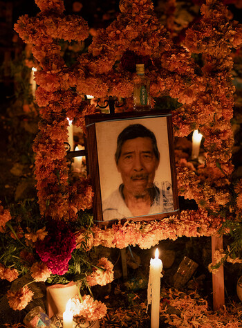 A Day of the Dead altar